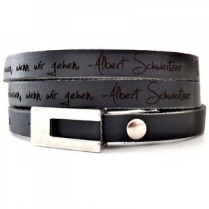Lederarmband mit Gravur - 8957