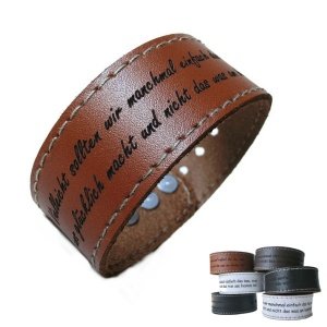 Lederarmband mit Gravur *Festival*