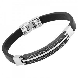 Lederarmband mit Gravurplatte - 9172