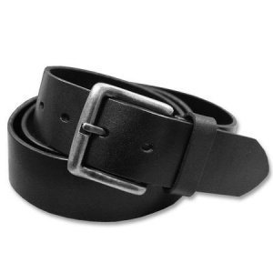 Ledergürtel 1-Dorn schwarz