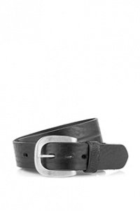 Ledergürtel mit Logoschlaufe