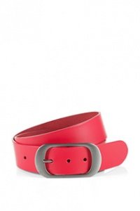 Ledergürtel mit ovaler Dornschließe