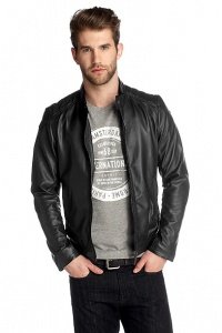 Lederjacke aus Lammnappa