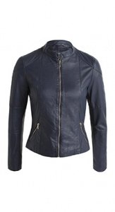 Lederjacke mit Zippern