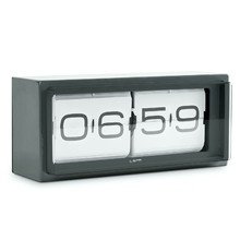 Leff amsterdam - Brick Tischuhr, schwarz