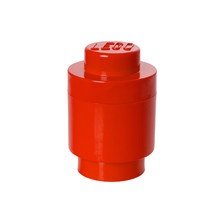 Lego - Storage Brick 1 Round, rot