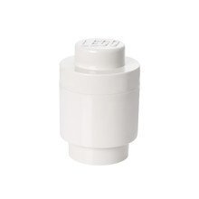 Lego - Storage Brick 1 Round, weiß