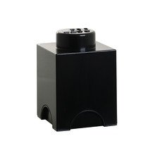 Lego - Storage Brick 1, schwarz