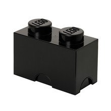 Lego - Storage Brick 2, schwarz