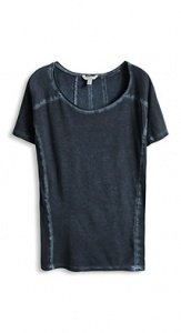 Leichtes Baumwoll Jersey Vintage T-Shirt