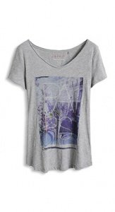 Leichtes Baumwoll-Print-Shirt