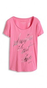 Leichtes Glanzprint-T-Shirt