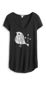 Leichtes Modal-Print-Shirt