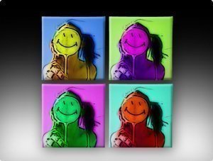 Leinwand Pop-Art 4er