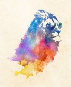 Leinwandbild 40 x 50 cm: Sunny Leo von Robert Farkas