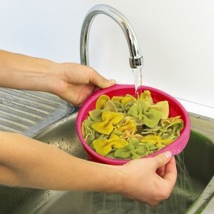 Lekue Küchensieb TOOLS faltbar 18cm fuch