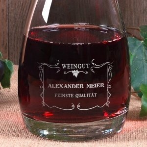 Leonardo Weinkaraffe, Motiv Weingut inkl