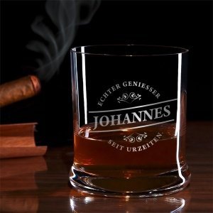 Leonardo Whiskeyglas mit Name - Echter G