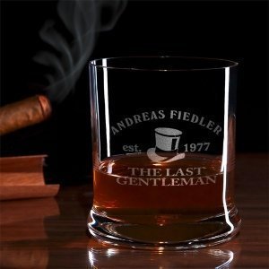 Leonardo Whisky Glas mit Name und Geburt