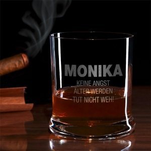 Leonardo Wiskyglas Motiv Keine Angst