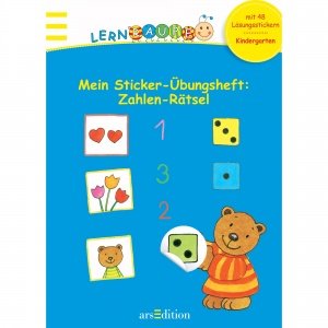 Lernraupe Sticker-Übungsheft "Erste Zahl