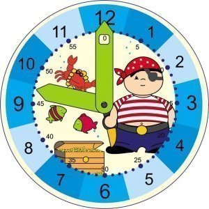 Lernuhr für Kinder "Pirat"
