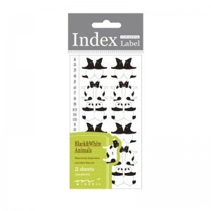 Lesezeichen Index Label Set Schwarz Weiß