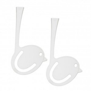 Lesezeichen Pi:p 2er solid weiß