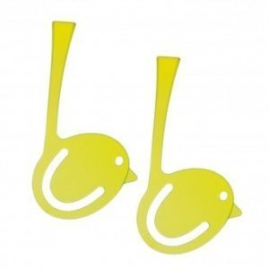 Lesezeichen Pi:p 2er transparent oliv