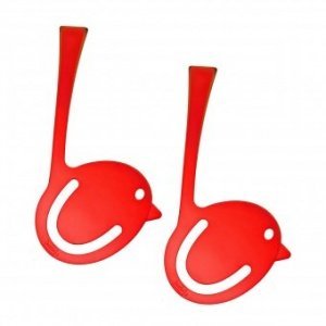 Lesezeichen Pi:p 2er transparent rot