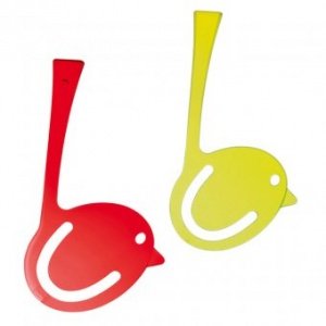 Lesezeichen Pi:p 2er transparent oliv/ro