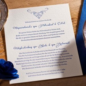 Letterpress Hochzeitseinladung Elizabeth