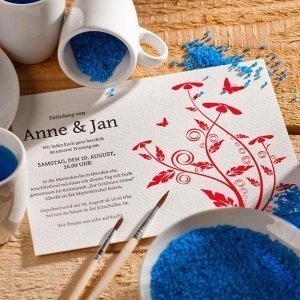 Letterpress Hochzeitseinladung Hello my 