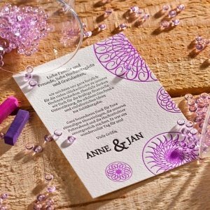 Letterpress Save the-Date/Dankeskarte Ci