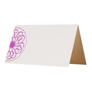 Letterpress Tischkarte Circles zum Besch