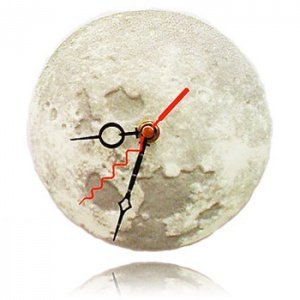 Leuchtende 3D Mond-Uhr