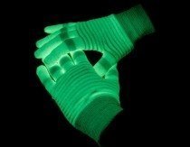 Leuchtende Handschuhe