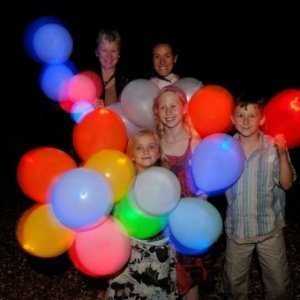 Leuchtende LED-Luftballons 15er-Set bunt