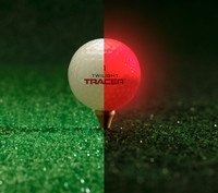 Leuchtender Golfball