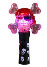 Leuchtender Schädel Halloween Deko trans