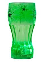 Leuchtendes Halloween-Deko Glas grün