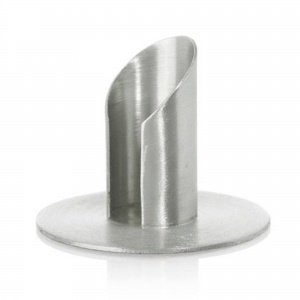 Leuchter Metall Kerze 30mm sil