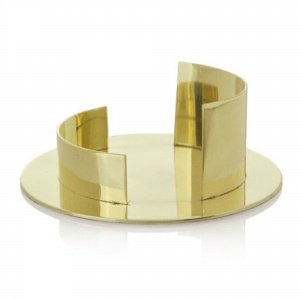 Leuchter Metall Kerze 50mm gol