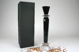 Leuchter schwarz 28cm