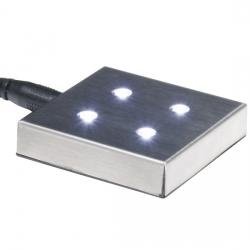 Leuchtsockel Edelstahl H