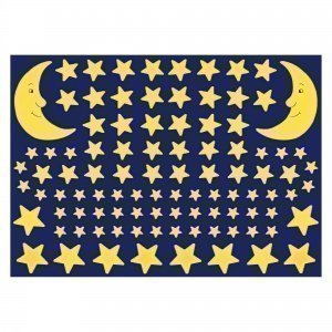 Leuchtsterne mit Mond