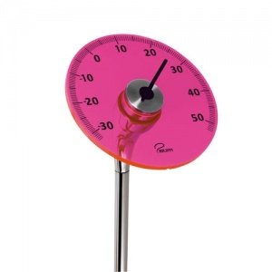 _ LINEAR Gartenthermometer PINK