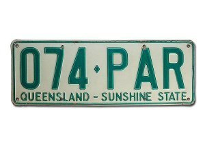 Licenseplate Australien Queensland