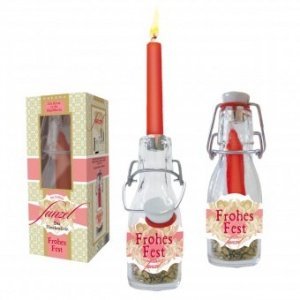 Lichtflasche Funzel Frohes Fest