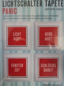 Lichtschalter Tapete - Panic